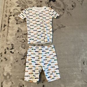 Janie and Jack Colorful Car Print Pajama Set